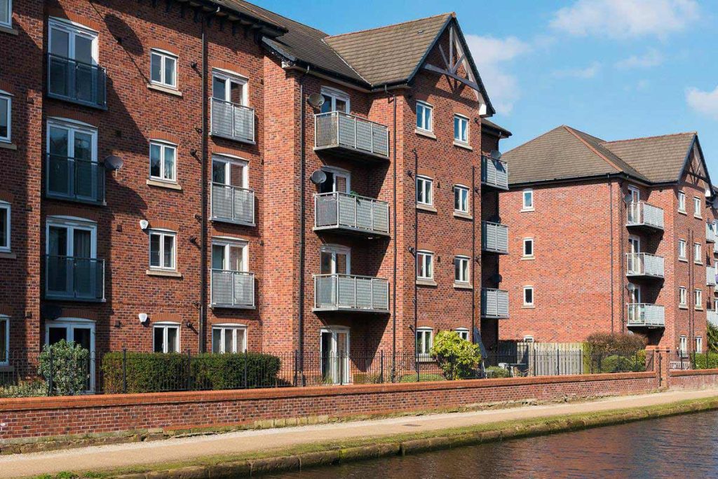 Manchester property to rent by Namas Property Management - here is an apartment block by a canal